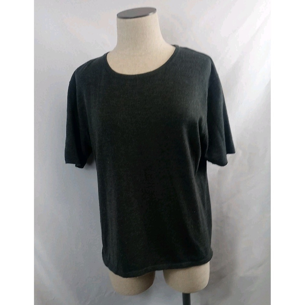 Vintage Studio Works T Shirt Women's Size Medium Top Short Sleeve Dark Gray - Picture 1 of 7